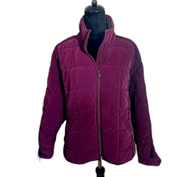 Free People Movement Pippa Quilted Packable Puffer Jacket in Sour Cherry Size M - Picture 2 of 8